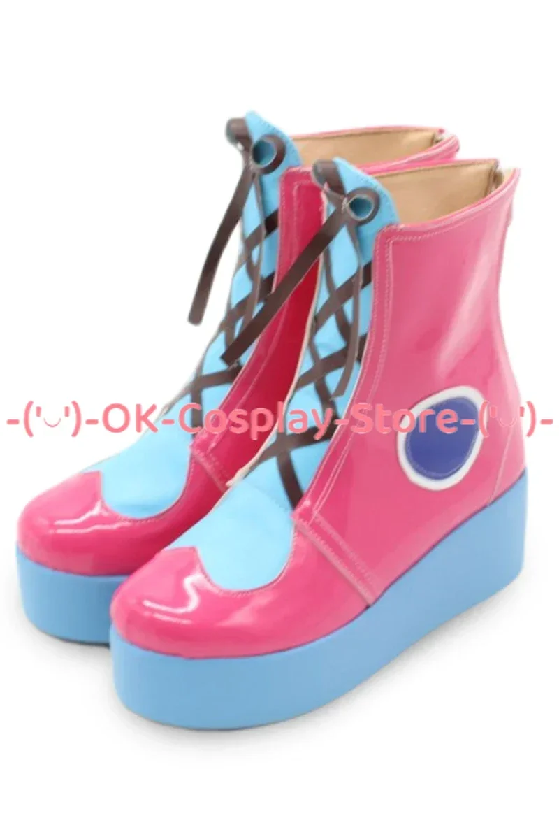 Game Project Sekai Otori Emu Cosplay Shoes PU Leather Shoes Halloween Carnival Boots Cosplay Prop Custom Made