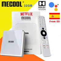 From SPAIN-MECOOL Android TV KM2 PLUS DELUXE TV BOX 4GB 32GB Dolby Google Certified Netflix 4K Global Version
