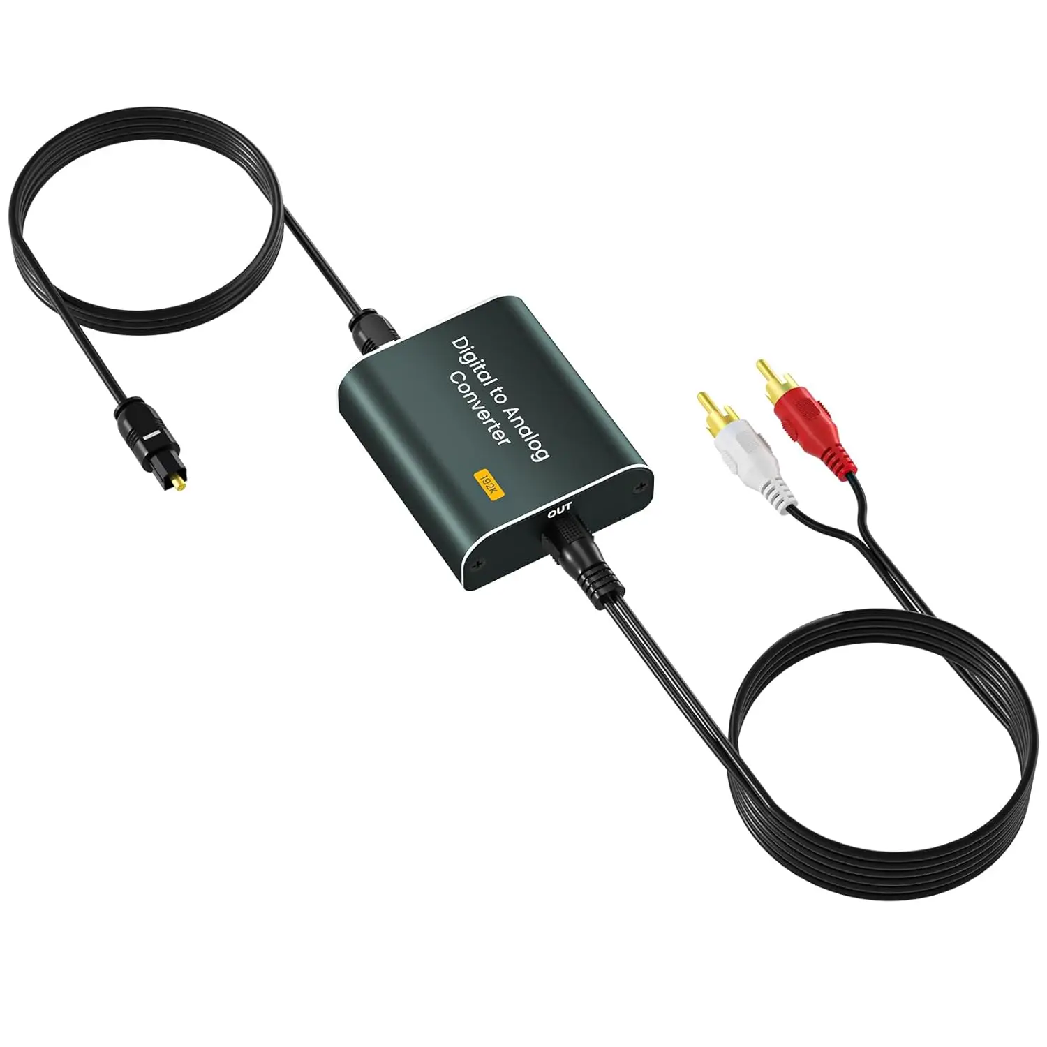 

Оптический аудиоконвертер с кабелем Toslink и RCA-адаптером для высококачественного цифро-аналогового звука