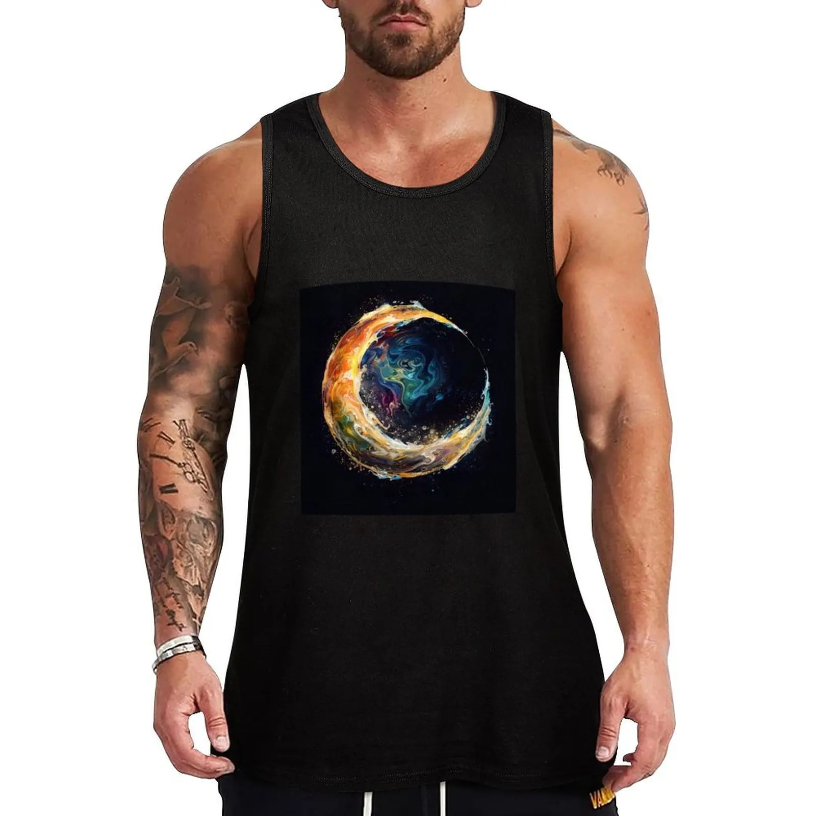 Moon Phases Celestial Symphony Tank Top sleeveless shirt man training weight vest