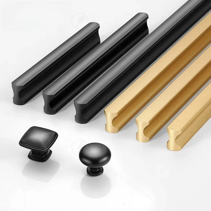 Modern Extended Cabinet Shoe Storage Wardrobe Black Long Door Handle Wholesale