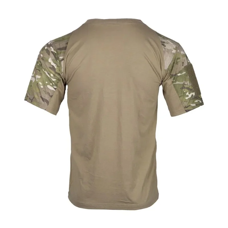 2025 Men's Camouflage Shirt T-shirt Tactical Combat Shirt Hunting Suit Top Sportswear Outdoor Breathable Camouflage T-shirt