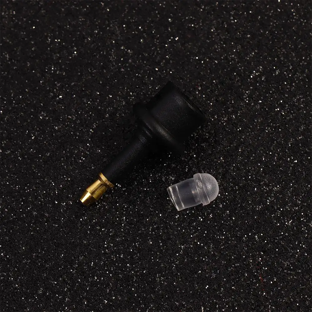 SPDIF Plastic Chic Mini 3Pcs Black Fiber Optic Gold Plated Jack Plug Toslink To 3.5mm Adapter Optical