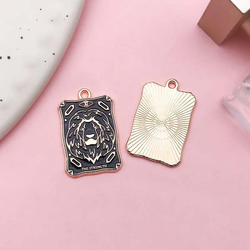 10PCS European and American retro dark tarot card DIY accessories, pendants, necklaces, earrings, keychains image 5
