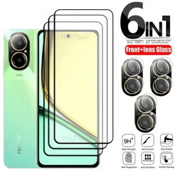 Realme-Oppo Realme c67および4g用の強化ガラススクリーンプロテクター,強化ガラス,6 in 1
