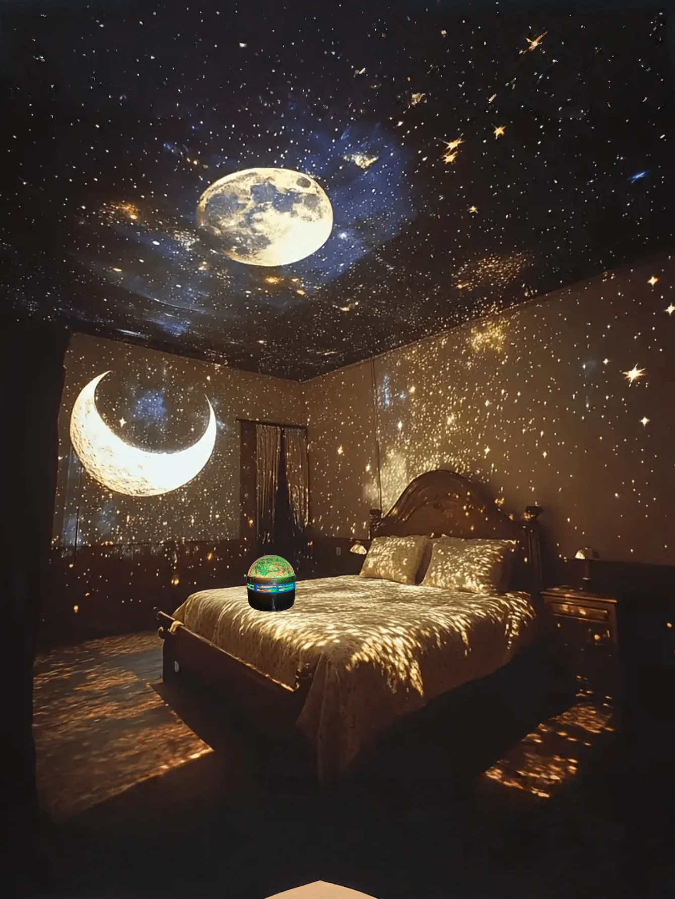 جهاز عرض الأضواء الشمالية: 16-لون أورورا ستاري سكاي، يعمل بمنفذ USB، جهاز تحكم عن بعد (غرفة النوم/المسرح المنزلي/عيد الميلاد) #1