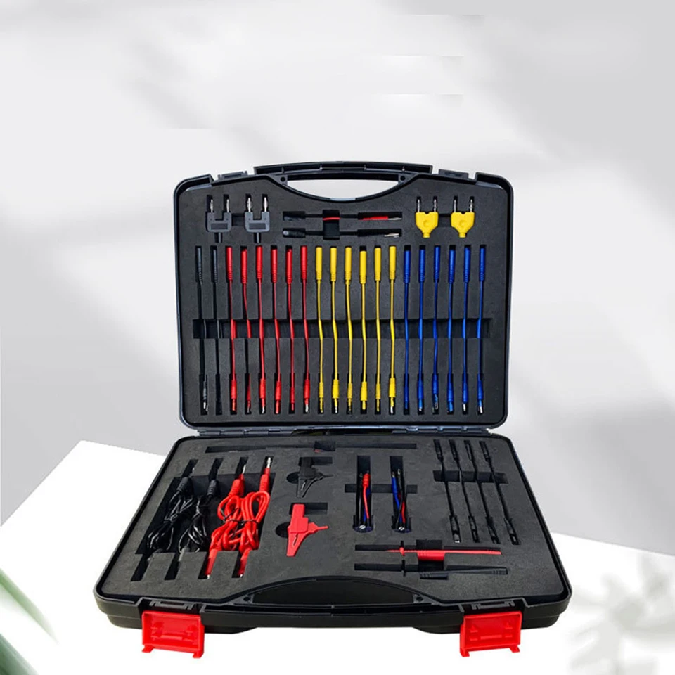 90PCS Multimeter Test Lead Kit Essential Automotive Electronic Connector Cable Professional Auto Repair Hand Tool LS-4