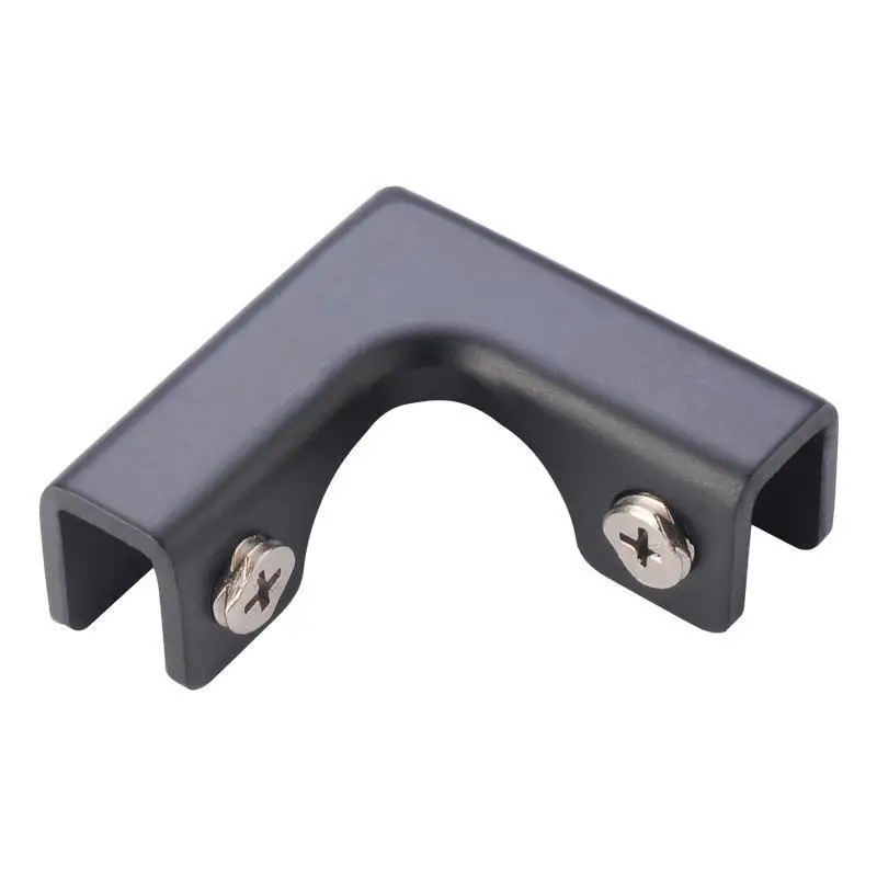 Reinforced L-Type Aluminum Alloy Angle Corner Code Durable Rustproof Glass Clip for Home Furniture Shelf Mounting Hardware