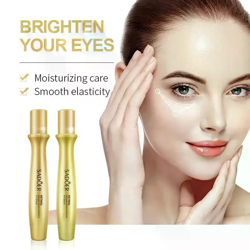 /Kuz/SADOER Retinol Eye Roller Eye Cream Hydrating Moisturizing Eye Serum Dark Circles Removal Anti Bags