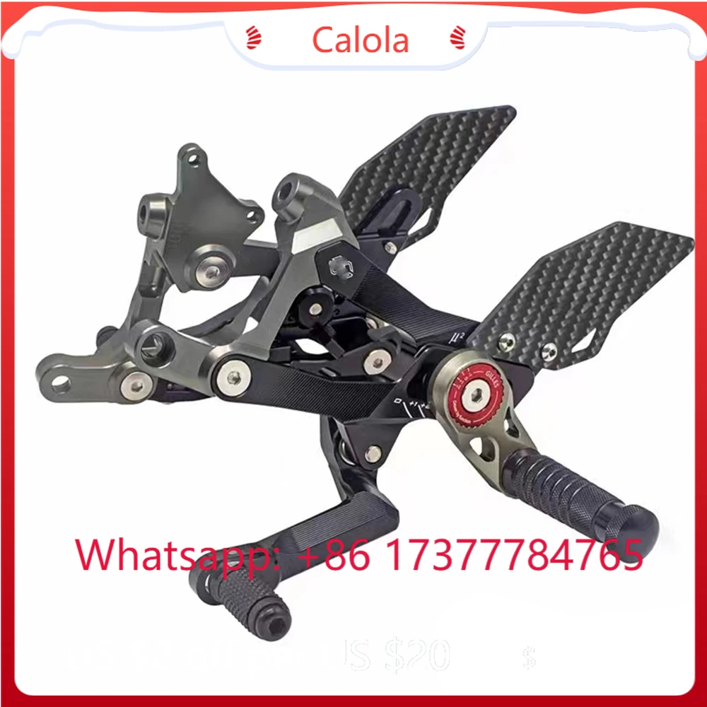 CNC Carbon Fiber Racing Rearsets For Ducati Panigale V4 V4S V4R Street Fighter V4 2018-2024