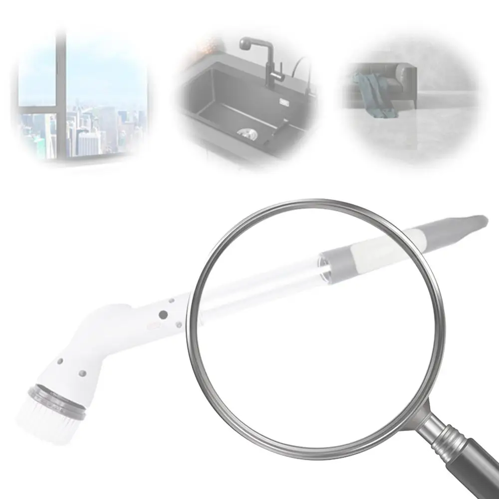 

Электрический вращающийся скруббер, щетка для чистки, беспроводной скруббер для ванной комнаты с 5 сменными насадками для плитки для пола в ванной комнате