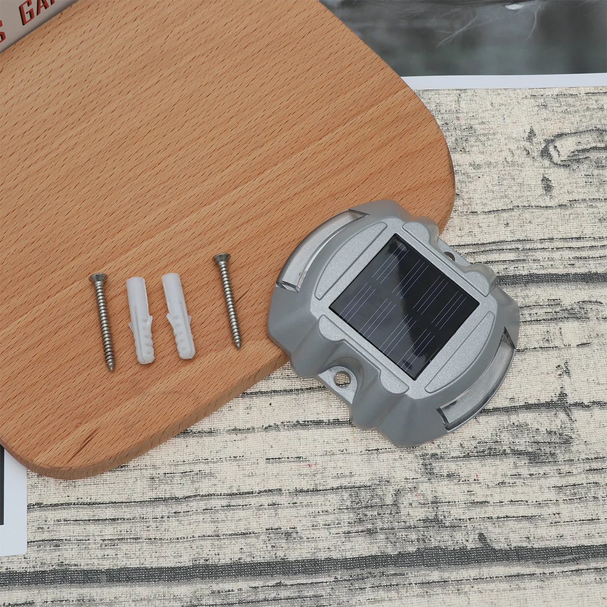 Waterproof Road Solar Powered Outdoor Pathway Street Garden Buried Led Lamp Blue Light Anti-Pressure Solar Energy Light