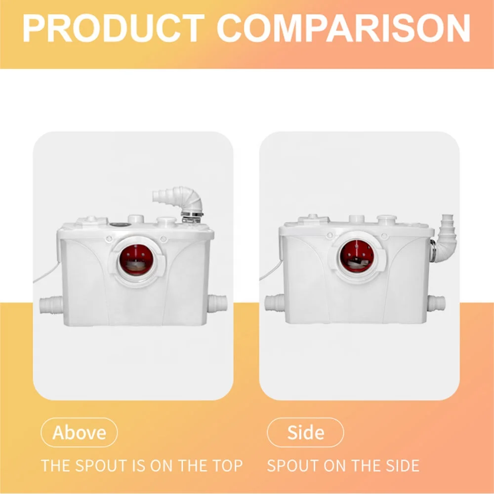 ปั๊มสุขภัณฑ์แบบดูดแยกชิ้น FLO700 สำหรับโถสุขภัณฑ์ญี่ปุ่น แบบยกสูง ใช้งานได้ยาวนาน ระบบกดน้ำสองระดับ 3 ลิตร / 6 ลิตร