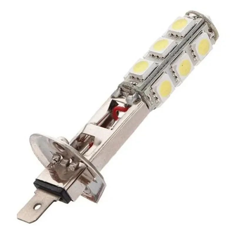 2Pcs Durable H1 High Power 5050 SMD 13 LED White Car Auto Headlight Fog Head Lights Lamp Bulb DC12V