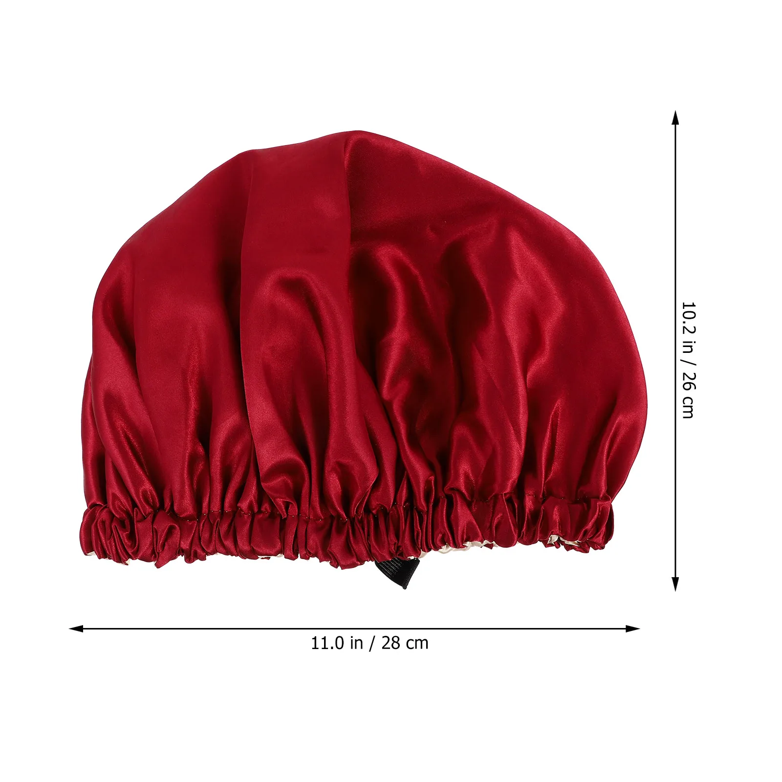

1 pc Satin Sleep Cap Comfortable Breathable Elastic Night Hat Adjustable Bedtime Headwear Home Use Hair Loss Patient Simple