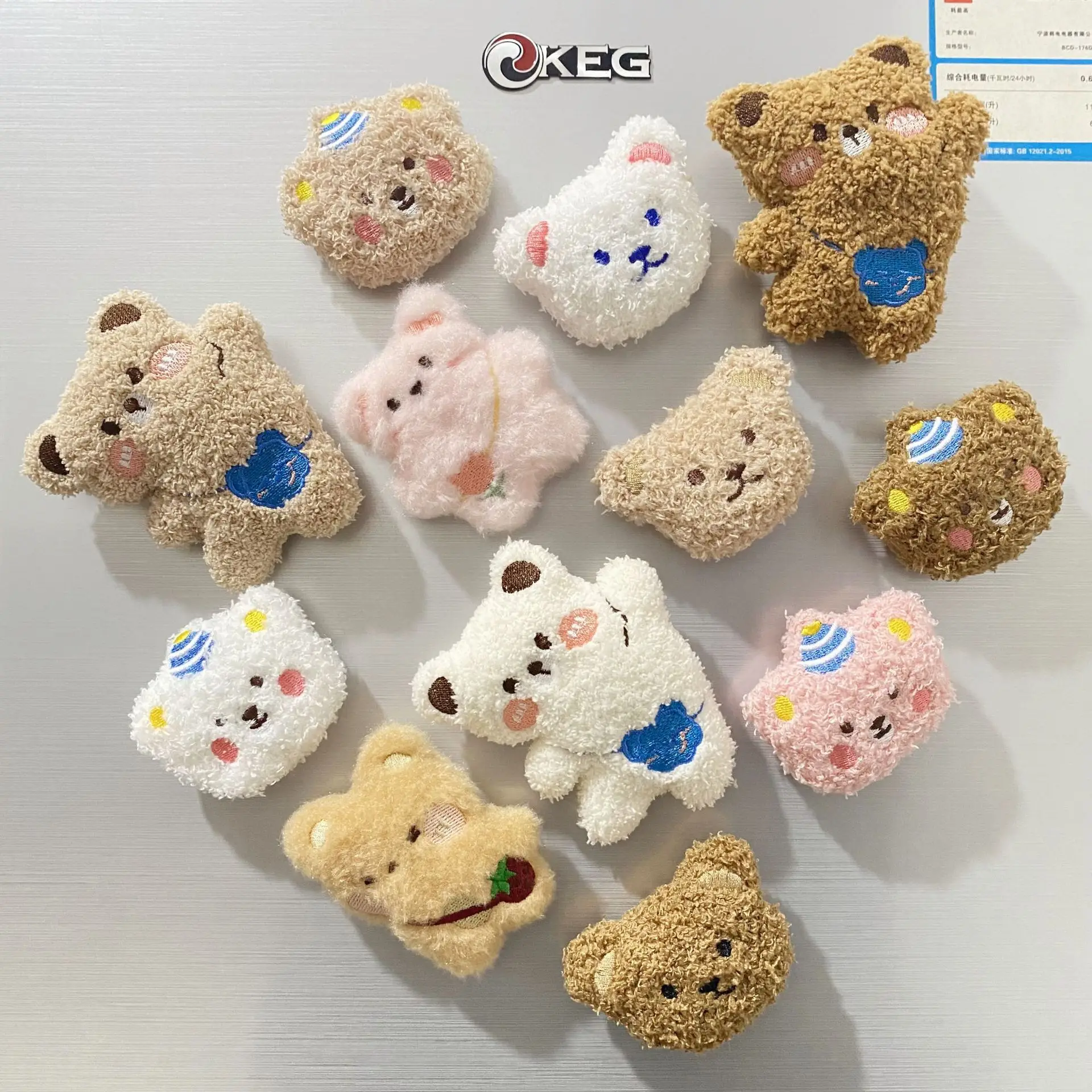 

Creativity Cute Cartoon Animal Plush Doll Fridge Magnet Home Decoration Items Gifts Refrigerator Magnets Kitchen Accessories