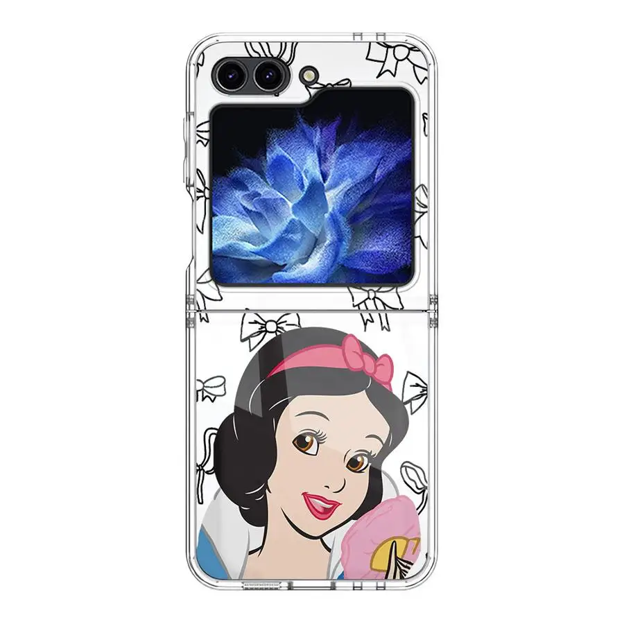 حافظة فنية لأميرات ديزني لهاتف سامسونج جالاكسي ZFlip6 ZFlip3 ZFlip7 Z Flip 7 6 5 4 3 ZFlip4 ZFlip5 غطاء هاتف ناعم شفاف #6