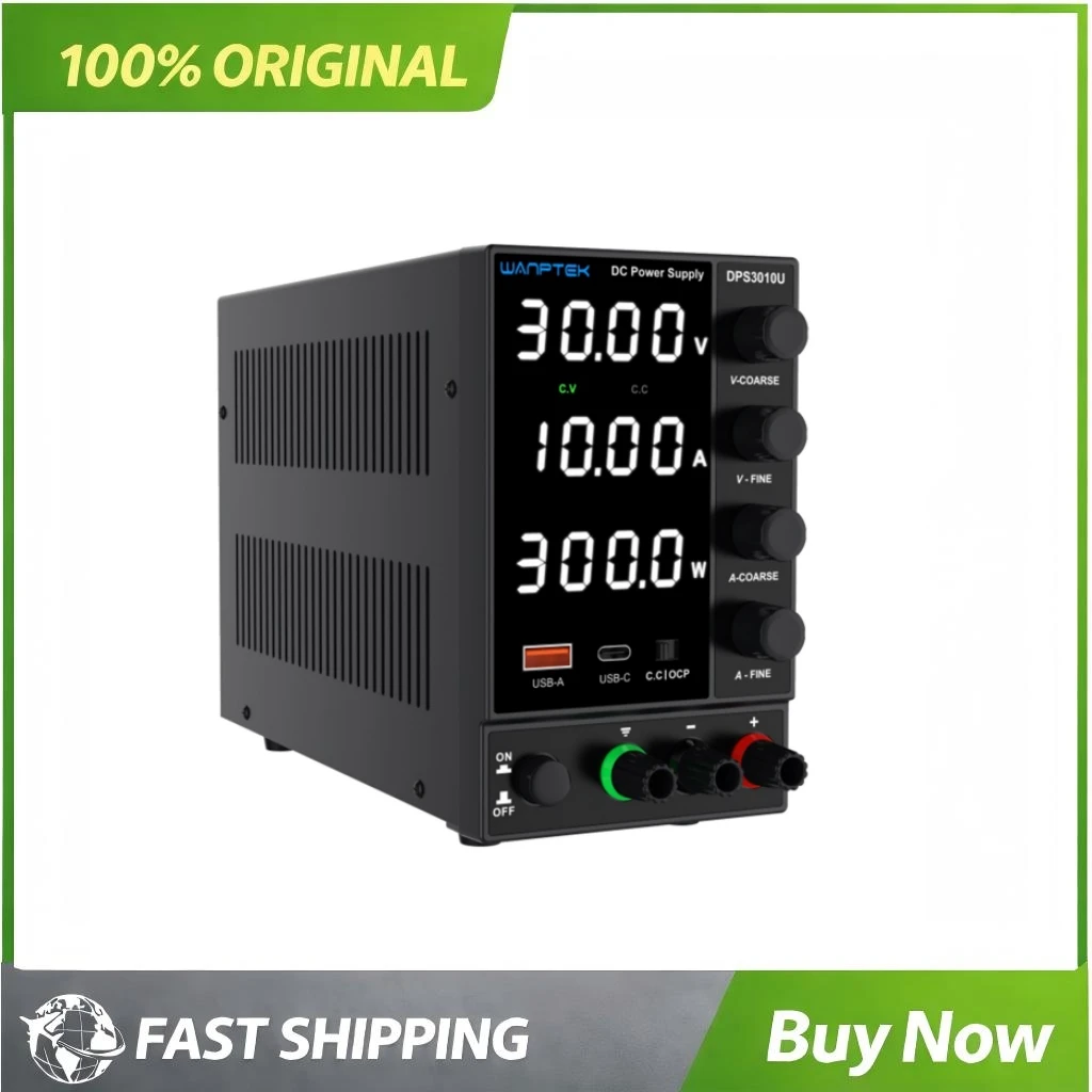 DC Power Supply Regulated Power Supply 4 Digits Display LED Adjustable Mini Power Supply