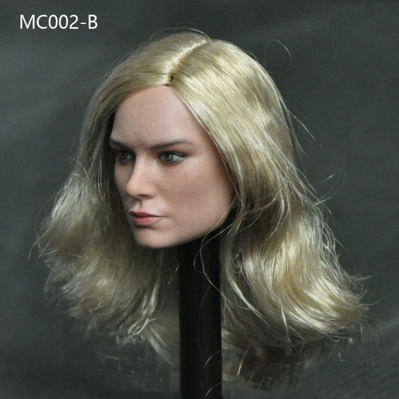 Mancotoys MC002 1/6 Kobieta-żołnierz Europejska piękność Brie Larson Rzeźba głowy Cool Blonde Girl Model głowy dla 12-calowej figurki akcji