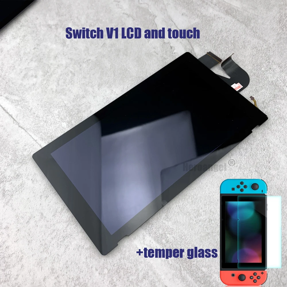 Original For Nintendo Switch V1 V2 Console LCD Display+Touch Screen Full Screen Assembly Digitizer Replacement