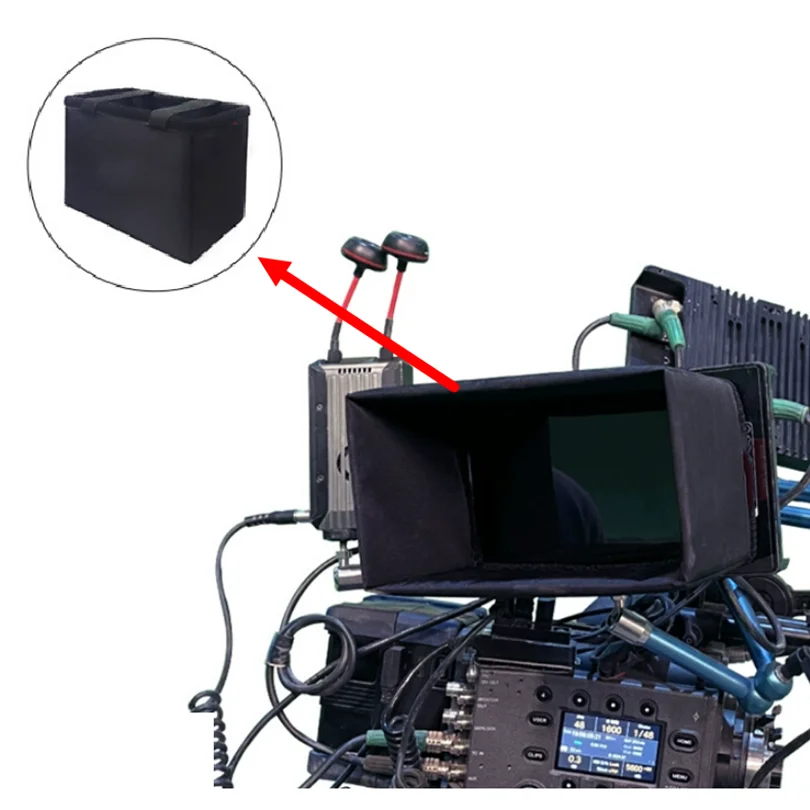 5 بوصة 7 بوصة شاشة LCD رصد الشمس هود أسود ضوء درع كتلة غطاء تلفزيون فيلم فيديو عرض قناع قفص الغطاء الواقي الظل