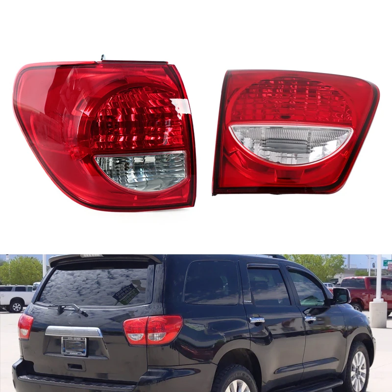 Tail Light For Toyota Sequoia 2008-2017 Turn Signal Light Rear Brake Lamp Turn Signal Without light bulb 815600C080 815500C080