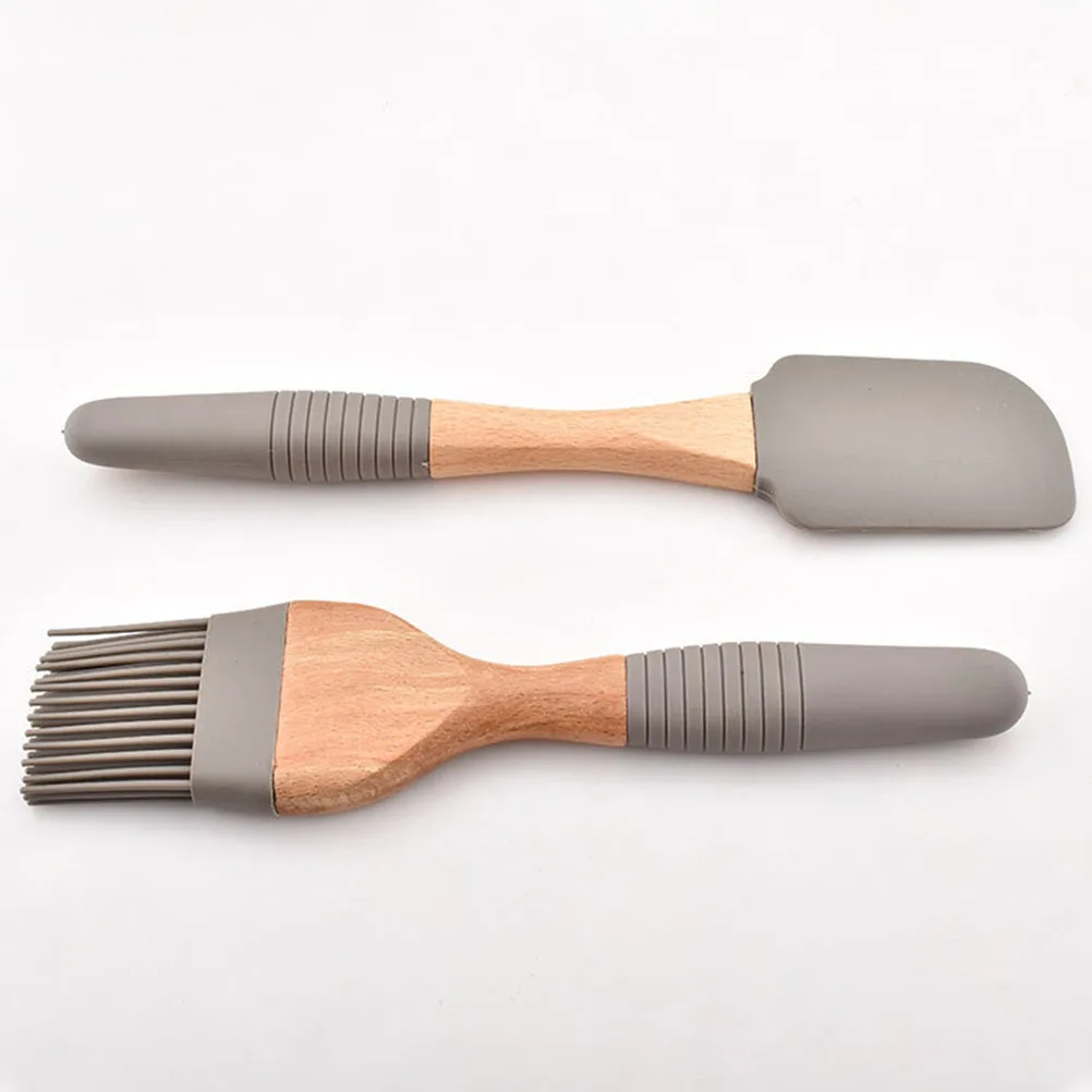

Silicone Baking Tools BBQ Oil Brush Set for Grilling Roasting Pastry Cake Biscuits Gadgets Non Stick Scraper Thick Liquid