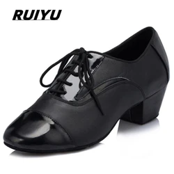 Chaussures de danse pour hommes, baskets de danse pour salsa latine, salle de Rh, fête, mode classique, noir, nouvelle tendance, tango, phtalchaussures