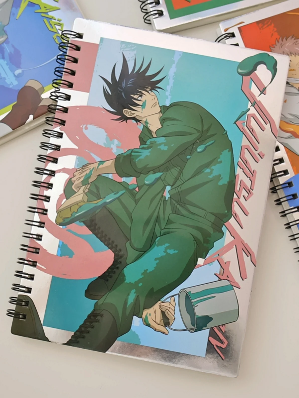 Anime Jujutsu Kaisen Fushiguro Megumi Kugisaki Nobara Cosplay Coil Notepad Horizontal Notebook Ambitus