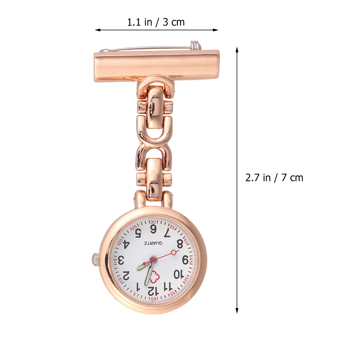 

Medical Pocket Watch Nurse Hanging Clip for Hospital Wear Portable Brooch Watches Nurse Schwesternuhren Retro Gift