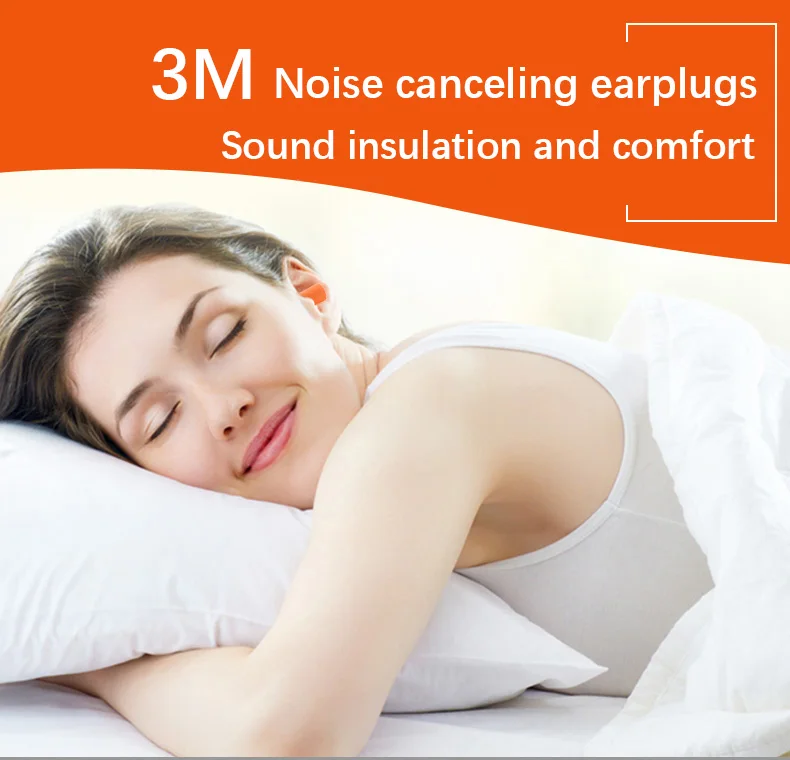 3M Earplugs Model 1100 2 Foam Earplugs Protection Noise Protection No Tear Dirt Resistant Flexible Work Study Rest Sleep1100