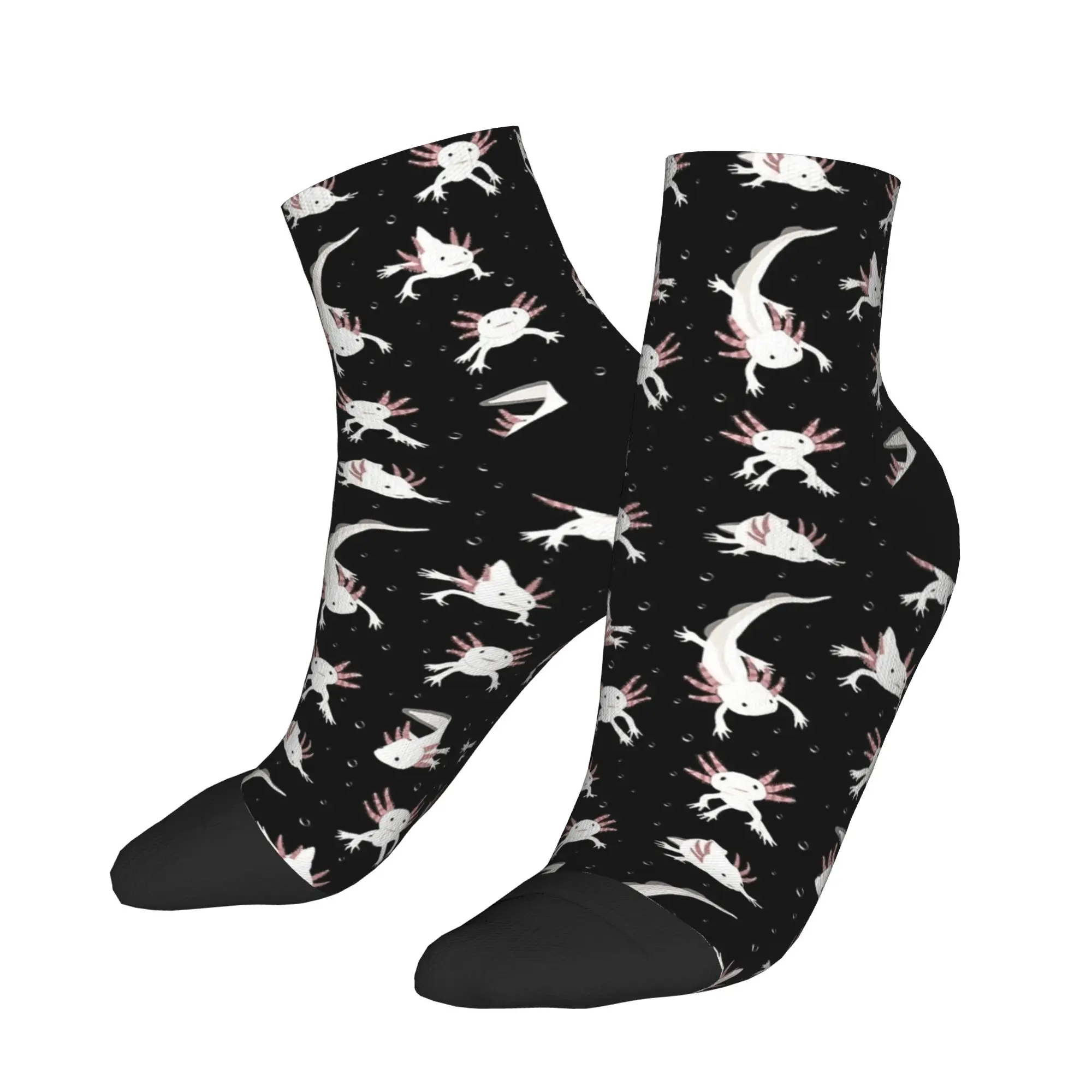 Men's Socks Cute Axolotls Print Harajuku Soft Breathable Ankle Sock Summer  Graphic Outdoor Sports Anti Skid Socks