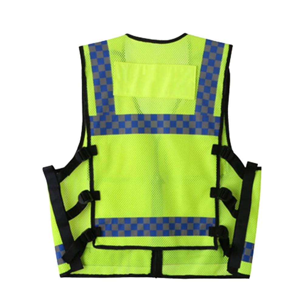 Multi-pocket Reflective Safety Vest Riding Traffic Vest Safety Railway Coal Miners Uniform Vest Breathable Reflective Vest