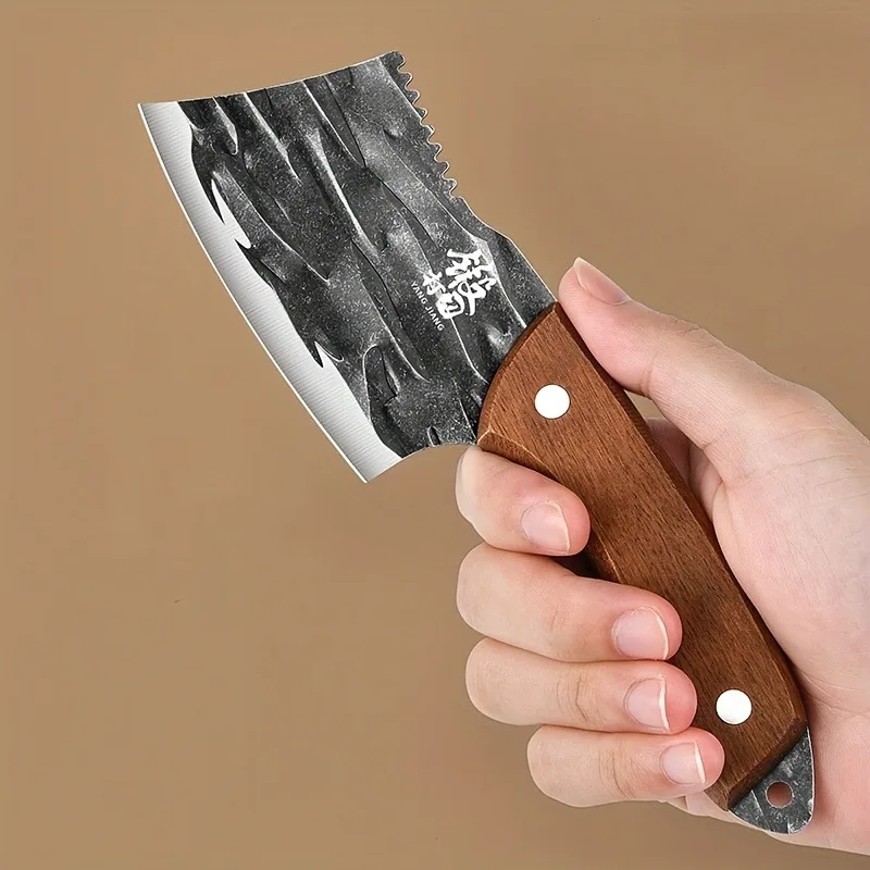 Mini Multi-purpose Slicing Knife, Chinese Small Kitchen Knife, Household Forging Stainless Steel Meat Knife, Sharp Split KR9195