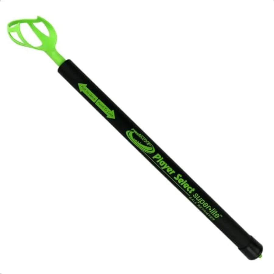 

ProActive Sports Player Select erLite Golf Ball Retriever 9ft Lightweight Fiberglass Telescopic Shaft Securely Picks Golf Ball