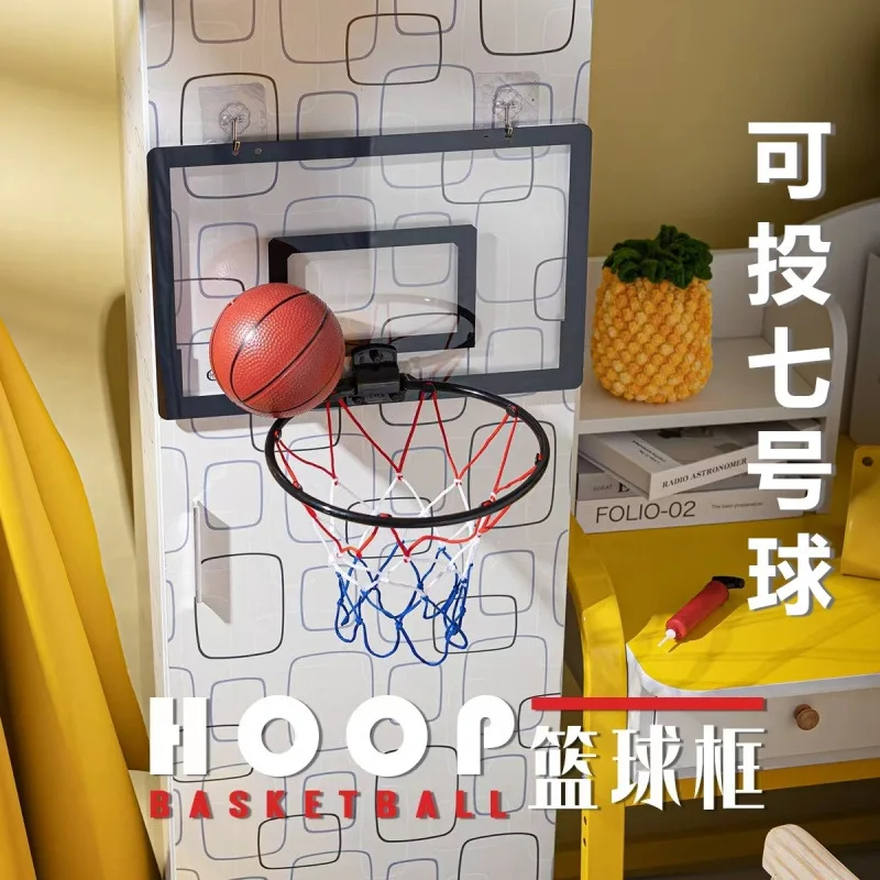 折りたたみ式バスケットボールフレーム 投げ込み式バスケットボールスタンド 壁掛けバスケット 壁掛け式 家庭用 室内用 穴あけ不要