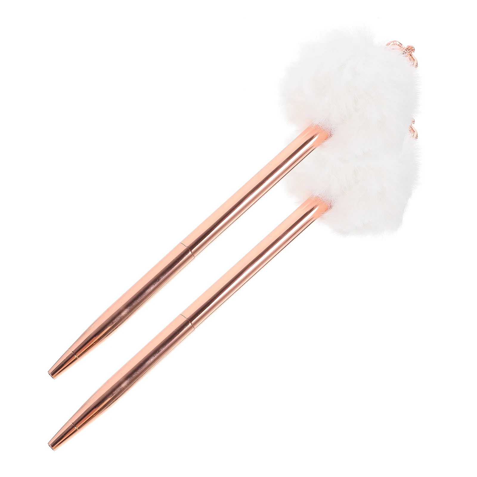 

2pcs Ballpoint Pens Smooth Writing Fast Dry Ink Lightweight Portable Pp Material Office Desk Decor Novelty Cute Pens