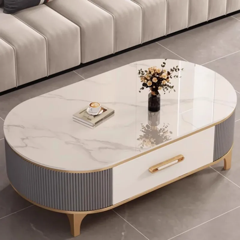 

Fashion Modern Coffee Tables Design Luxury Glam Round Interior Safe Coffee Tables Metal Unique Couchtisch Living Room Decoration
