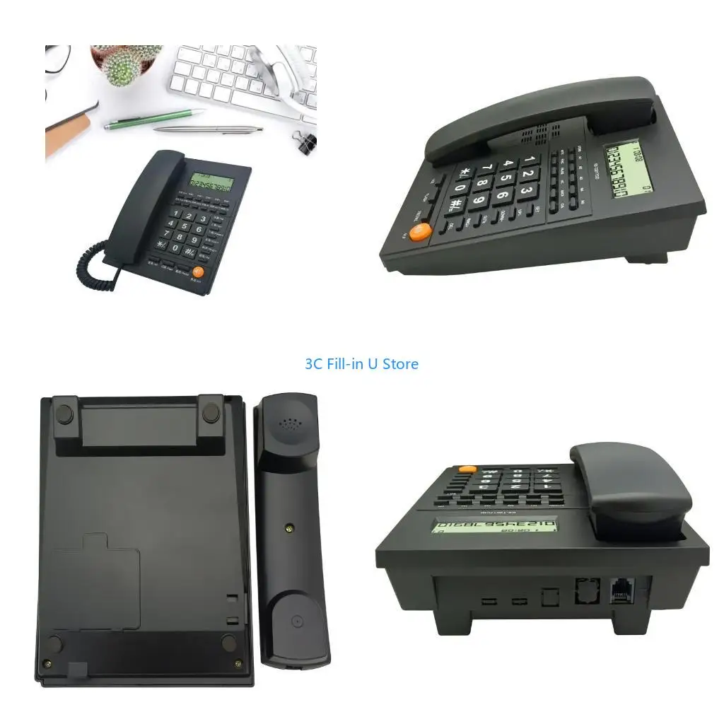 G8TA Fixed Landline Home Telephone LCD CallerID Display Handsfree Home Office Phone