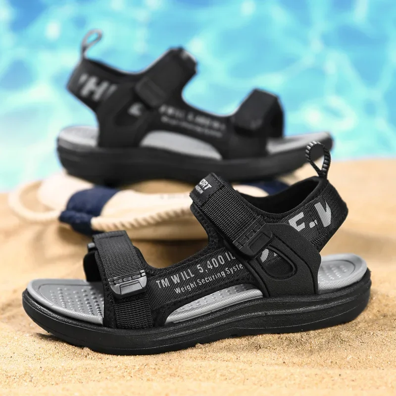 Boys' Sandals Summer Children's Non-slip Middle-aged and Small Boys' Outdoor Sports Beach Shoes Student Sandals