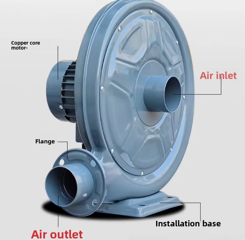 

Промышленный центробежный вентилятор 220В - Высоконапорная пылеудалка для деревообрабатывающих и лазерных гравировальных цехов