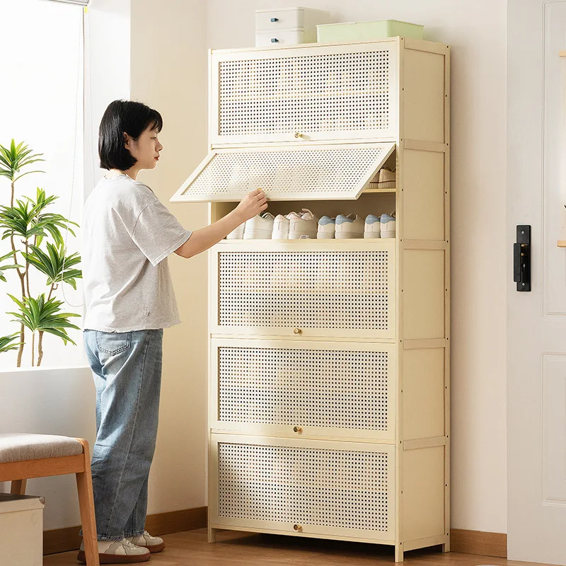 خزانة أحذية بابية تكامل منزلي عمودي عالي #2