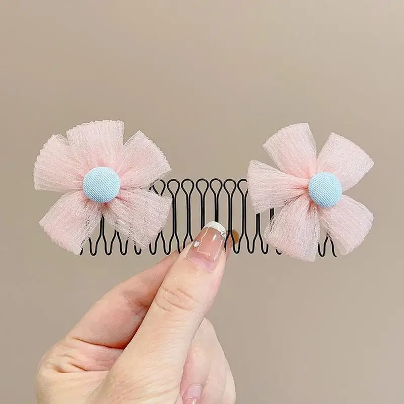 Hair Comb Clips Flower Crown Broken Hair Hairpins Side Combs Strong Hold Hairpins Accessories for Bun Styling Girls Women