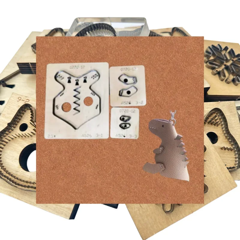 Mini Dinosaur Pendant Wooden Cutting Die DIY Craft Mold for Die-Cutting Machine