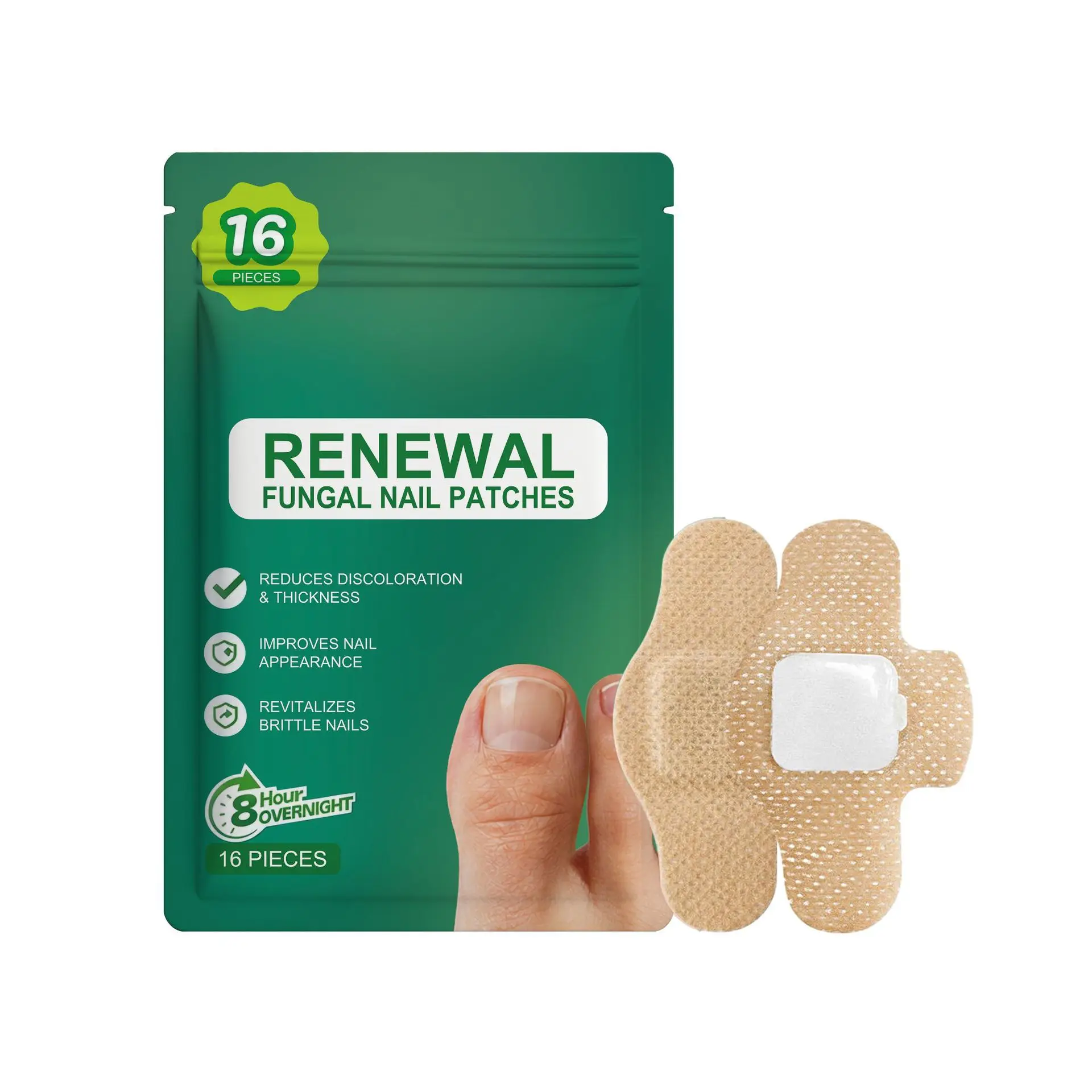Breathable Toenail Care Patch Ultra Thin Adhesive Nail Pads for Daily Foot Protection Sports Use 16pcs Skin Friendly patches