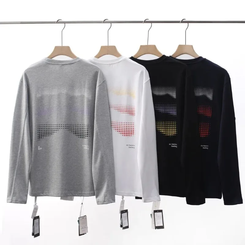 Antibacterial & Anti-Mite Quick-Dry Long Sleeve Shirt - Unisex Cooling Sports Top with Round Neck for Gym & Outdoor Activities