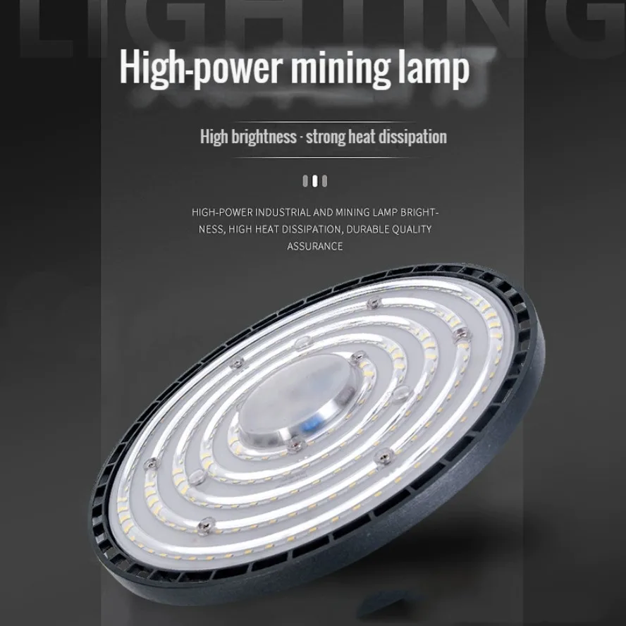 220V超高輝度LEDハイベイライトUFO型倉庫ガレージライトIP65防水 ジム工場照明用 6000K 100W 150W 200W
