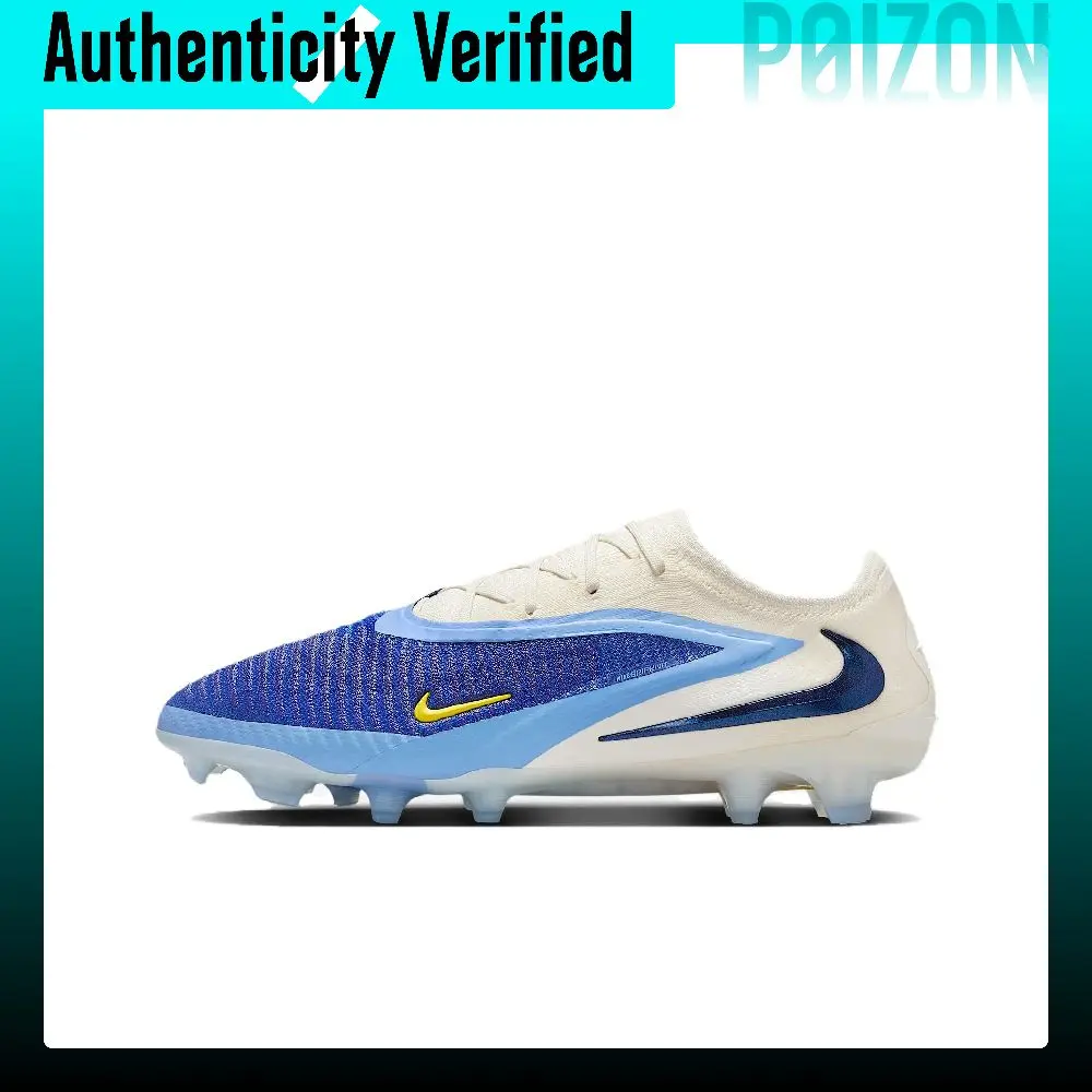 Nike Phantom 6 FG Firm Ground Natural Grass Soccer Shoes Men's White Blue HQ2331-400