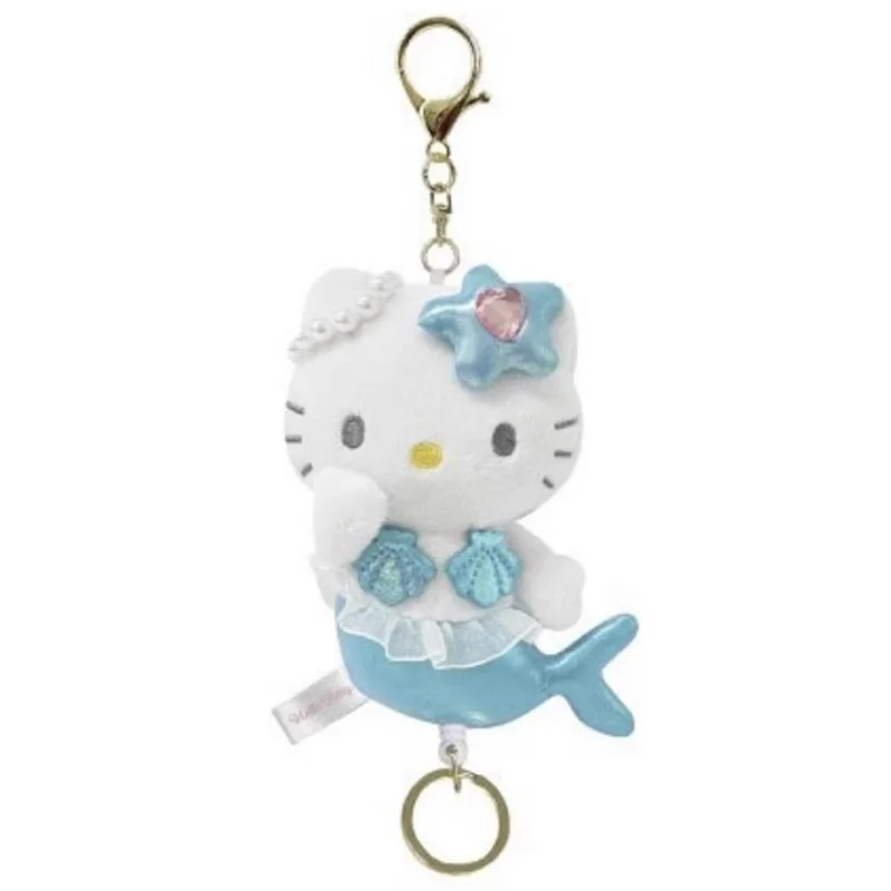 Kawaii Sanrio Long Legs Heiseic Hello Kitty nic Plush Keychain Flower Fairy Mermaid Cartoon Doll Toy Backpack Pendant girl gift