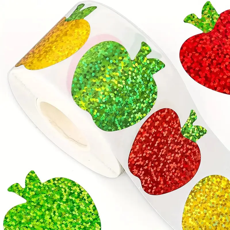 Christmas Tree Labels Vinyl Adhesive Christmas Stickers Roll Self-Adhesive Sticker Self-Adhesive Gift Wrapping Stickers For Gift